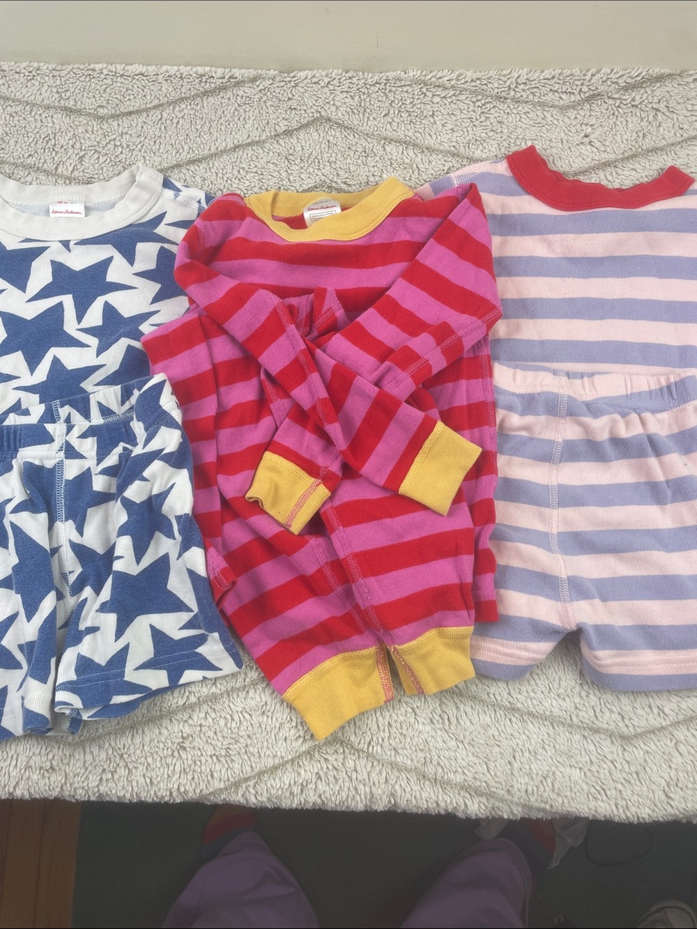 3 Sets Hanna Andersson Pajamas